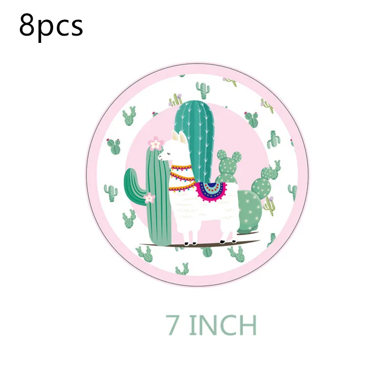 

Alpaca Paper plates cups napkin flags Tablecloth for wedding happy birthday party decoration Disposable Tableware set supplies