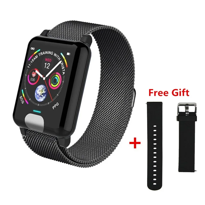  ONEVAN E04 Smart Band Fitness Tracker ECG PPG Blood Pressure Heart Rate Monitor Waterproof Smart Wa - 33023552103