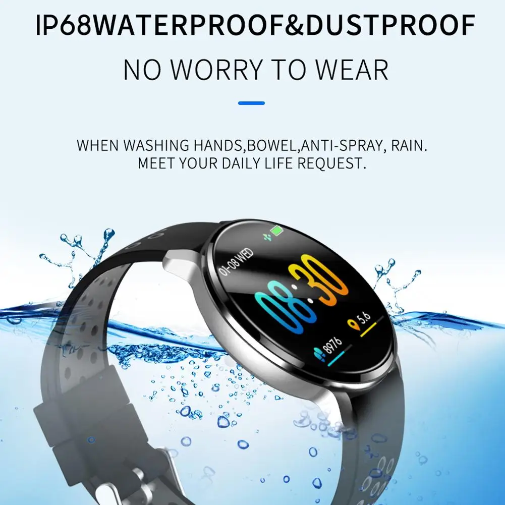 

Newest G6 Smart Bluetooth Watch Men Fitness Tracker HD IPS Color Screen Smart Wristband Waterproof IPX67 Android IOS Smart Watch