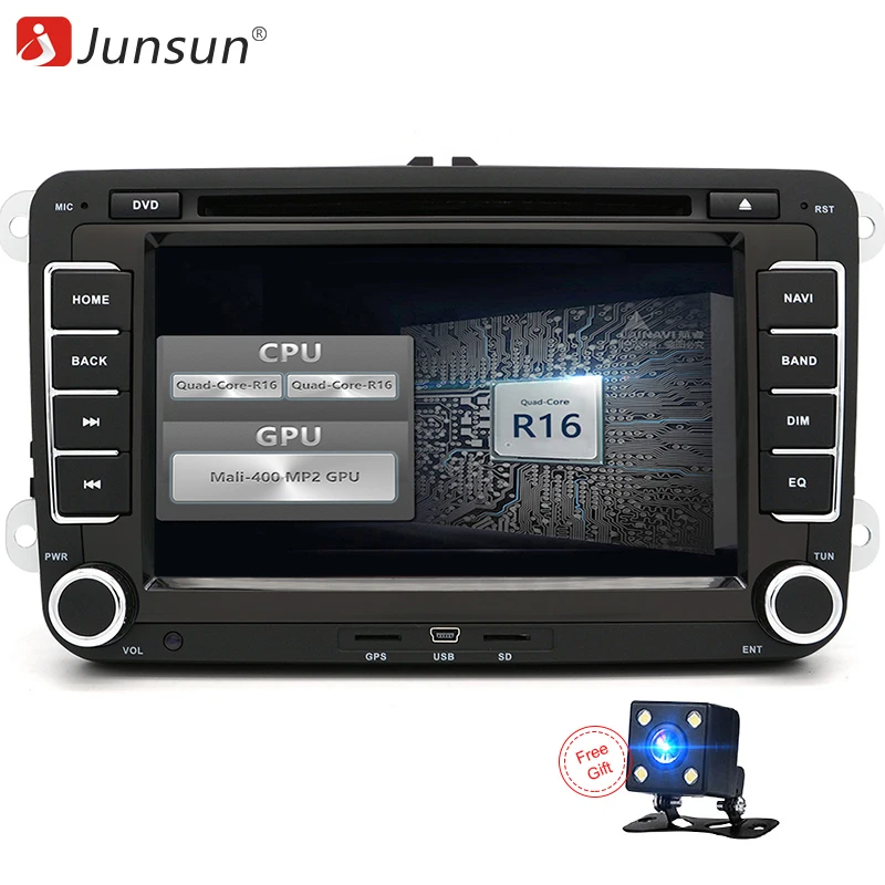 Junsun 7" 2 din Android Car DVD GPS radio player quad core Bluetooth