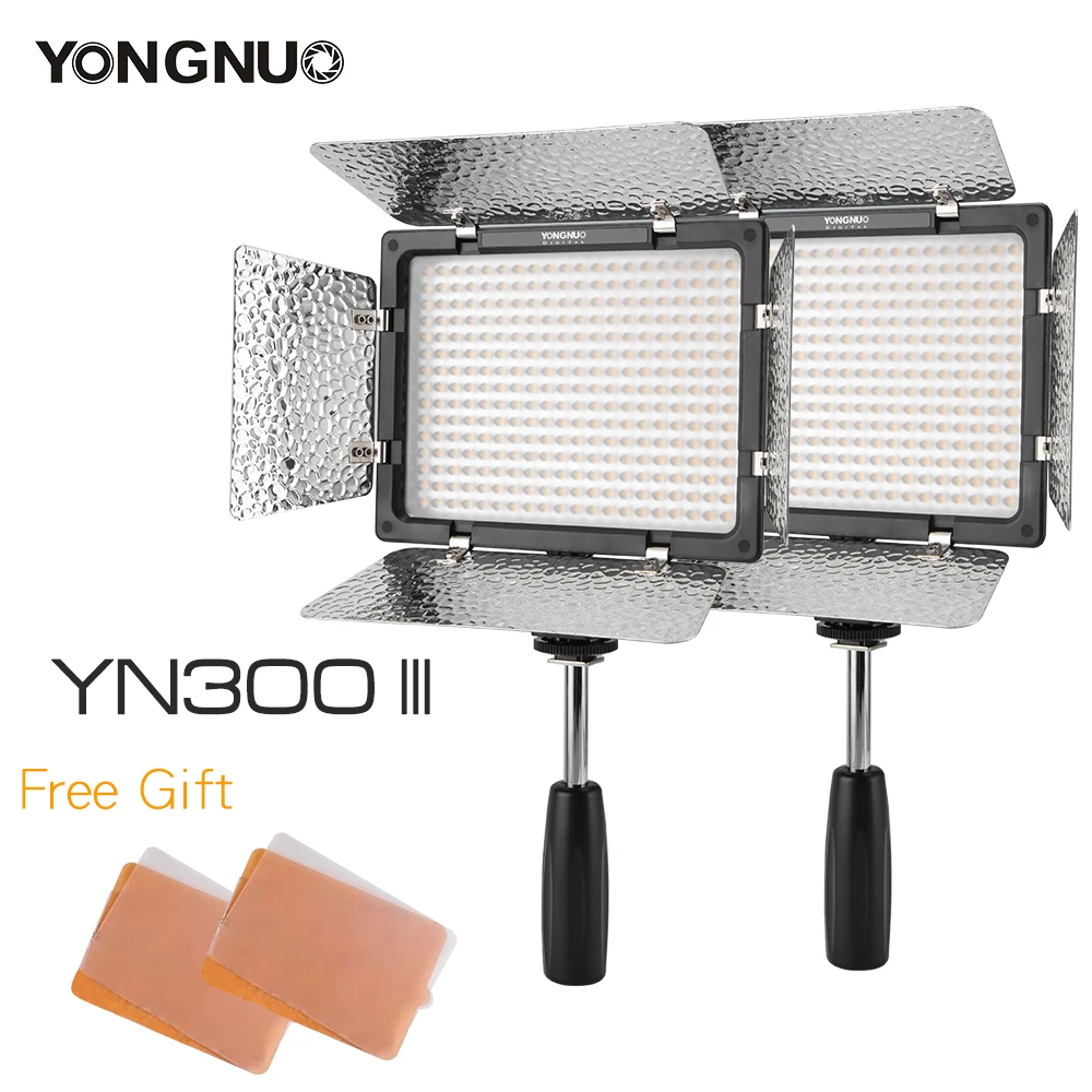 2PCS YONGNUO YN300 III YN300III CRI95 3200K 5500K LED