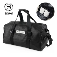 Scione унисекс искусственная кожа Твердые багажные сумки модные водонепроницаемые сумки на ремне Большие вместительные вещевые сумки с обувью