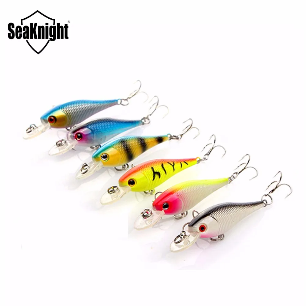  SeaKnight Hard ARTIFICIAL LURES MINNOW FISHING LURES Set Japan Steel Balls 4.5g/6.5CM 6Pcs Blade Fish Bait Cheap Tackle NEW 2015 
