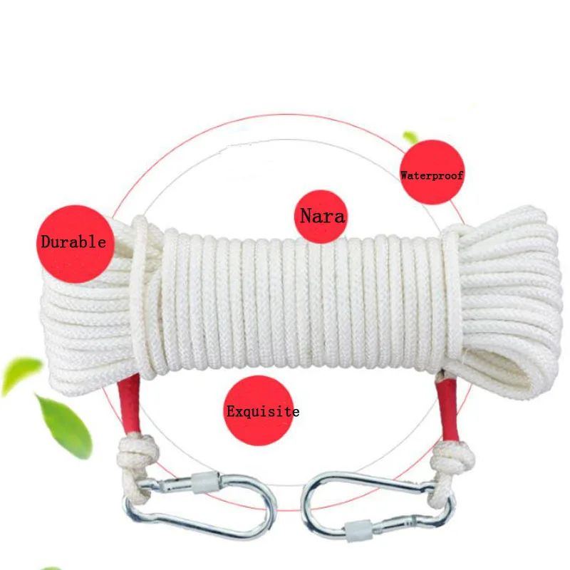 Противопожарная Веревка 10 м самоспасательная веревка для спуска домашний