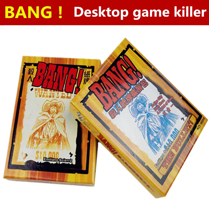 Bang Настольная игра Бумага карты 5 7 игроков игры Семья друзья Запчасти для