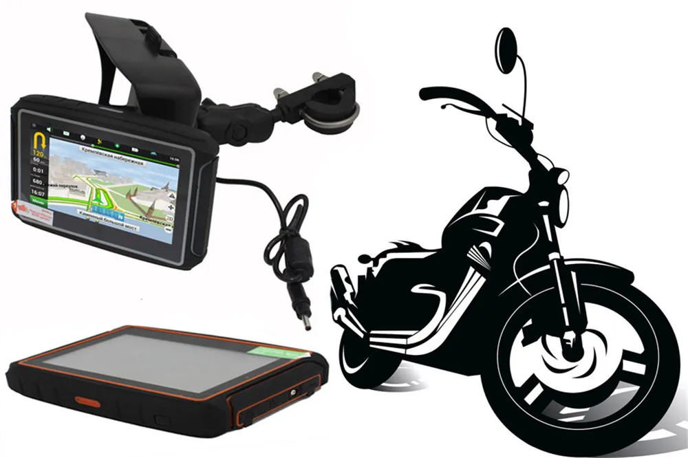 gps moto новейший RAM512 android IPX7 водонепроницаемый wiFi, bluetooth 4,0, google Karadar навигатор moto rcycle