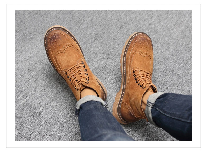 Winter Shoes Mens Desert Boots' Work&Safety Winter Casual Snow Boots Men Round Toe Ankle Winter Boots Men Black Military Boot Tactical (6)
