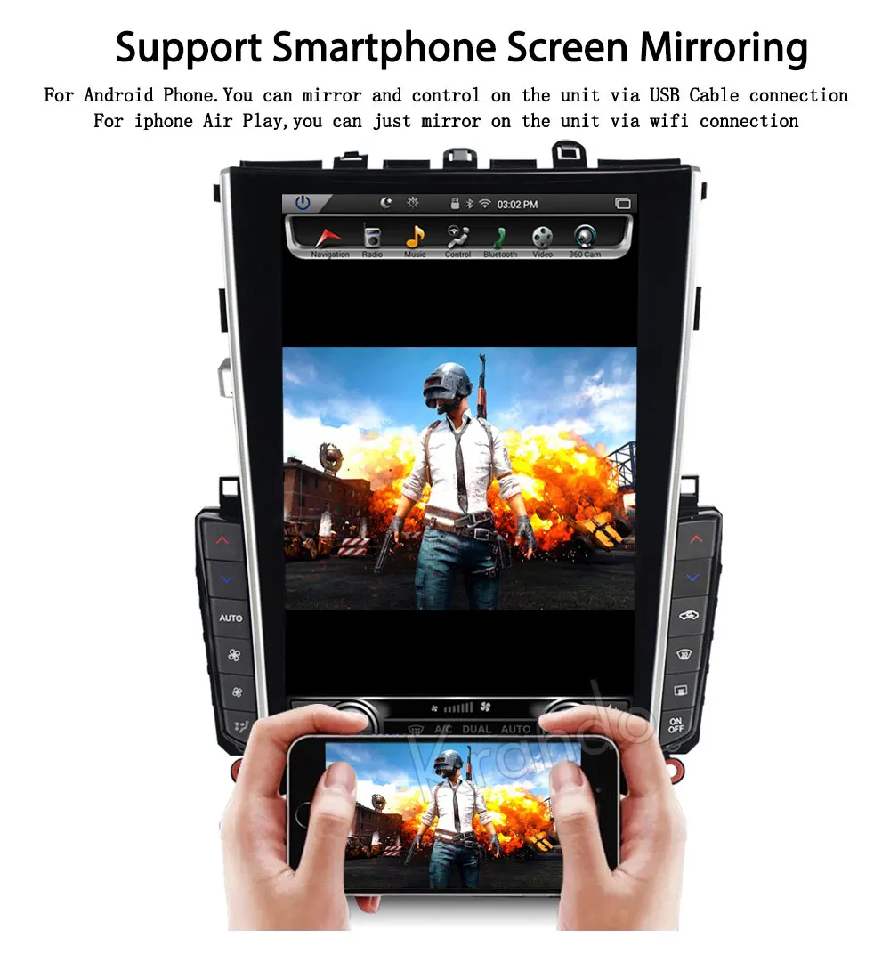 Clearance Krando Android 8.1 12.1" Tesla Vertical screen car audio radio player for Infiniti Q50 Q50L gps navigation multimedia system BT 7