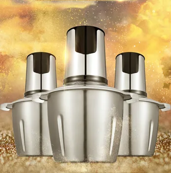 

Meat Grinders USES an electric, multi-purpose shredder with a 3-litre commercial chili grinder to stir and mash garlic