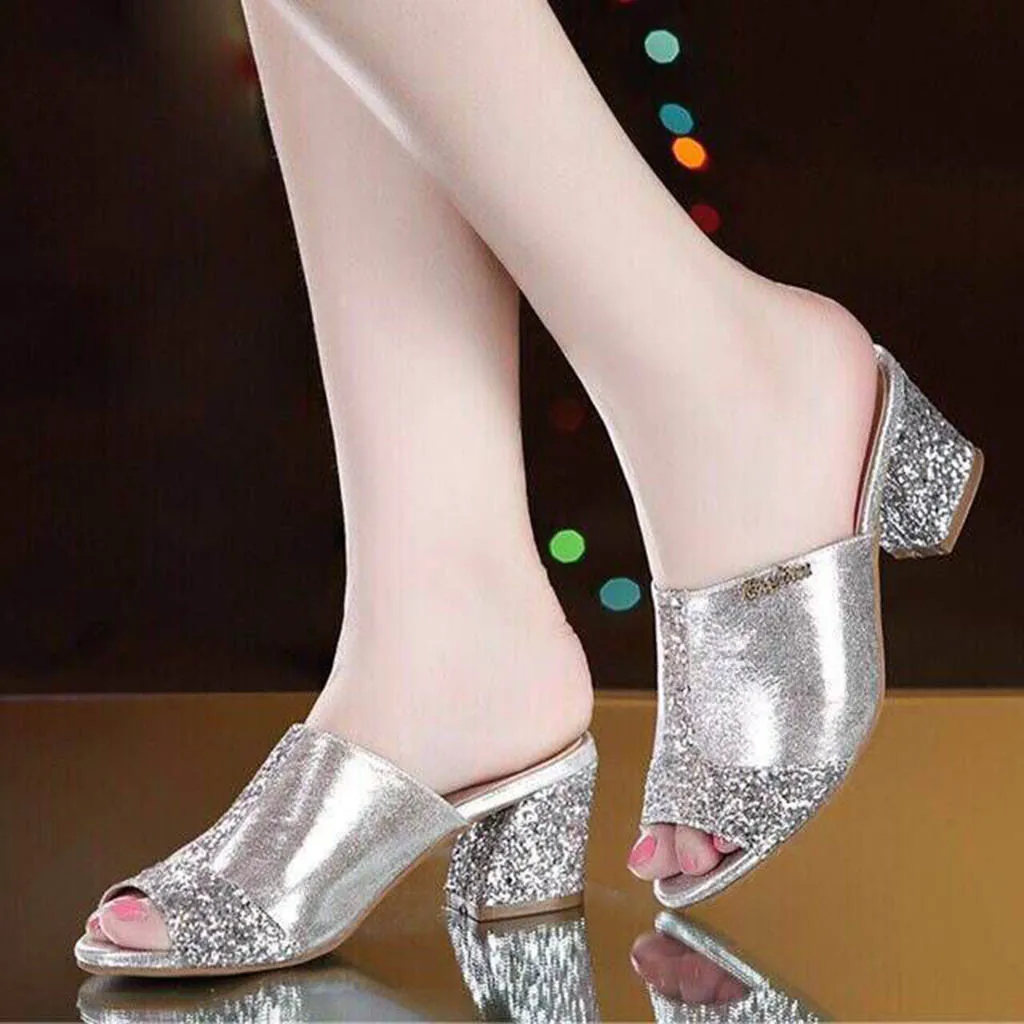 

2019 XINIU New Women Slippers Indoor Outdoor High Heel Slippers zapatos de mujer 34-41 Size Free Shipping Two Color