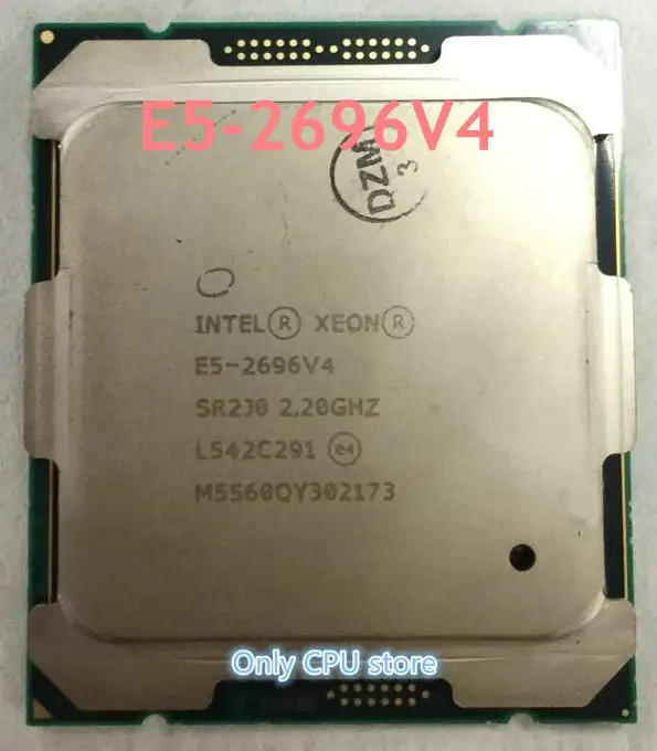 E5-2696 V4 Intel Xeon E5-2696V4 Процессор 22-ядер 2,20 ГГц 55MB 14nm LGA2011-3 E5 2696 V4 процессор E5 2696V4