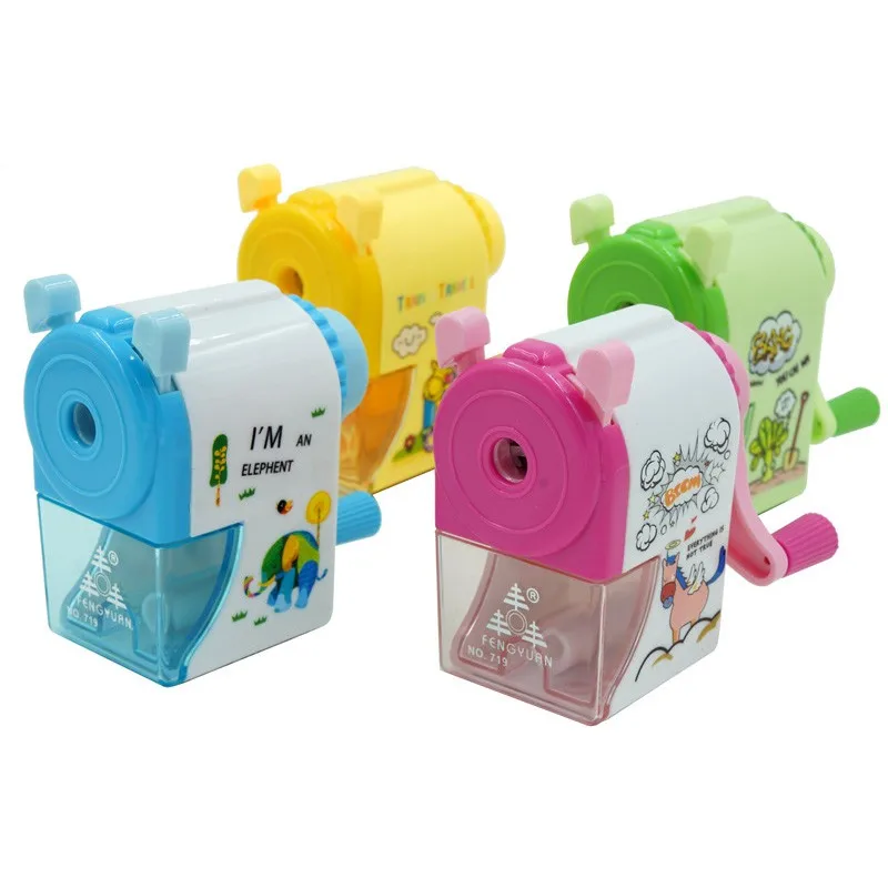 1Pcs 8*5*8.7 Manual Desktop Cool Pencil Sharpener Hand Crank Cute