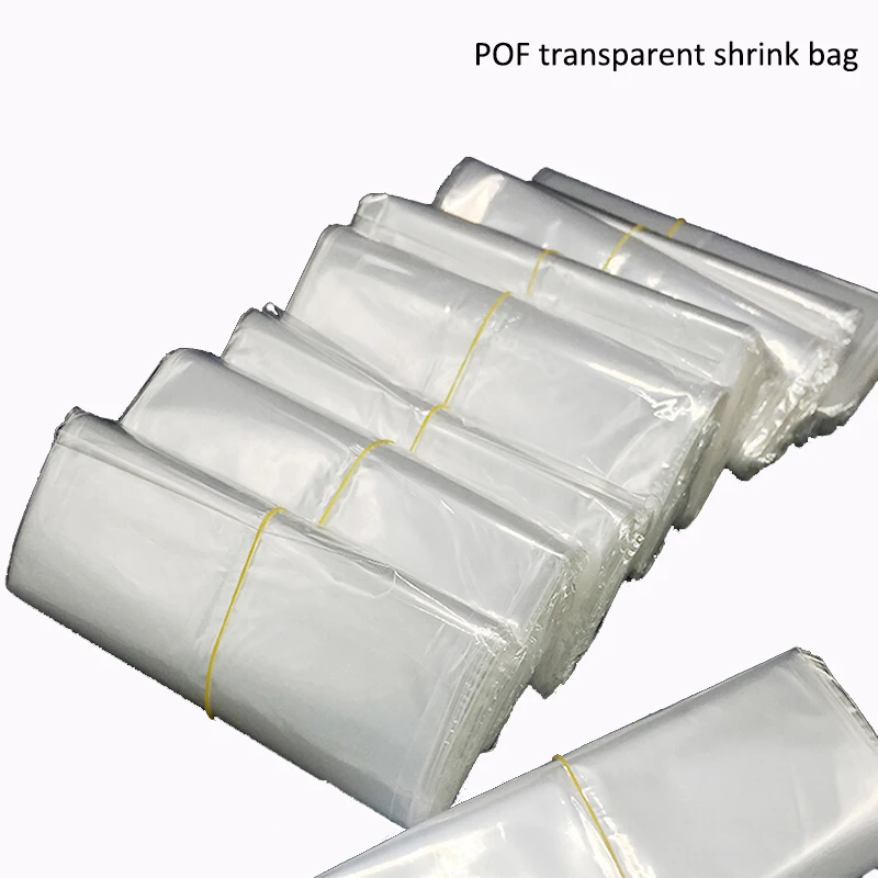 300pcs Small Clear Transpa Shrink Wrap Package Heat Seal Pof Gift Packing Storage Plastic Bags Wedding Party Packaging