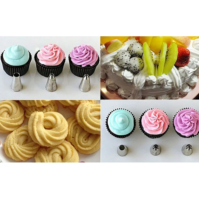 6Pc New Icing Piping Nozzle Cake Decorating Sugarcraft Pastry Tips Tool Set FO