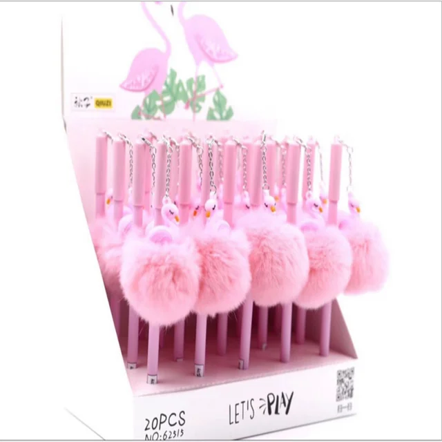 1 Pcs 0.5 millimetri Flamingo Pendente Della Peluche della Penna Del Gel Flaming 1 Pcs 0.5 millimetri Flamingo Pendente Della Peluche della Penna Del Gel Flaming