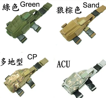 

Adjustable Nylon Tactical Leg Holster Military Airsoft Magazine Pouch Bag Drop Leg Pistol Gun Pouch for Glock 17 Beretta 92