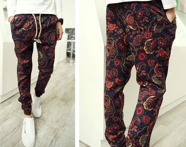 patterned jeans mens