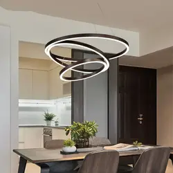 40 см-100 см кольца модное Современные светодиодные люстры для гостиной столовой DIY подвесное ОСВЕЩЕНИЕ КРУГ кольца для внутреннего освещения