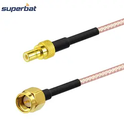 Superbat SMA штекер для SMB штекер прямой разъем косичку коаксиальный кабель RG316 40 см для автомобиля/gps /GSM/Wifi антенны