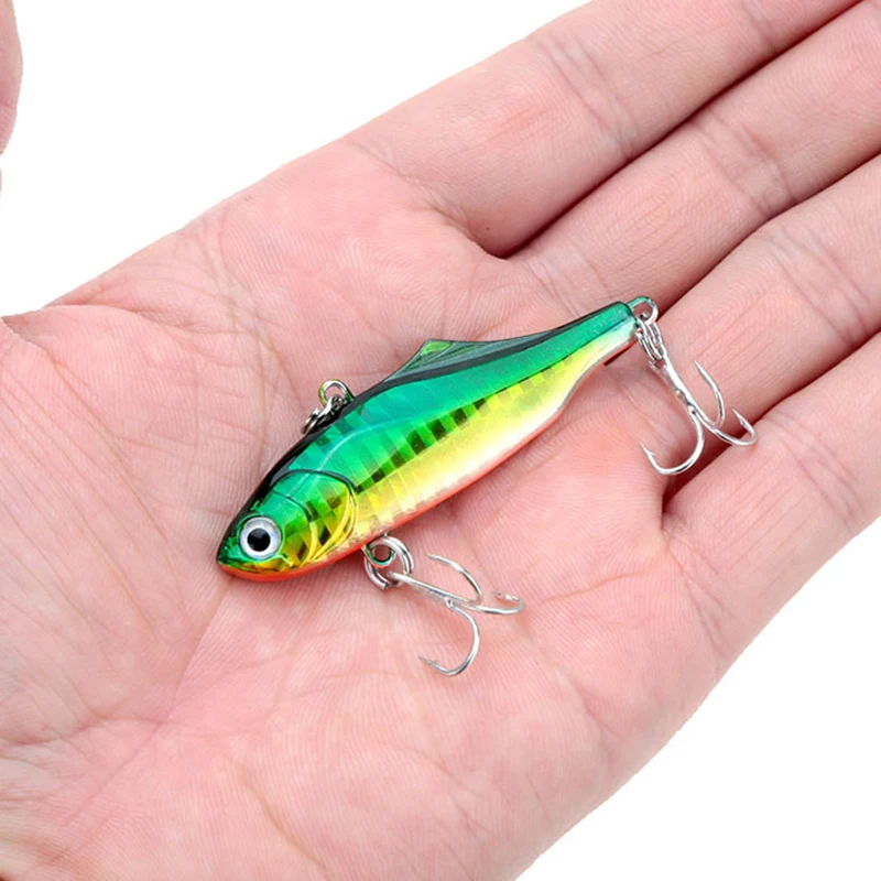 1PCS 6cm 14g VIB Fishing Lures Bionic Bait Fish Hard Bait Bass Vibration Lure  Crankbait Fish Bass Bait Head Hooks