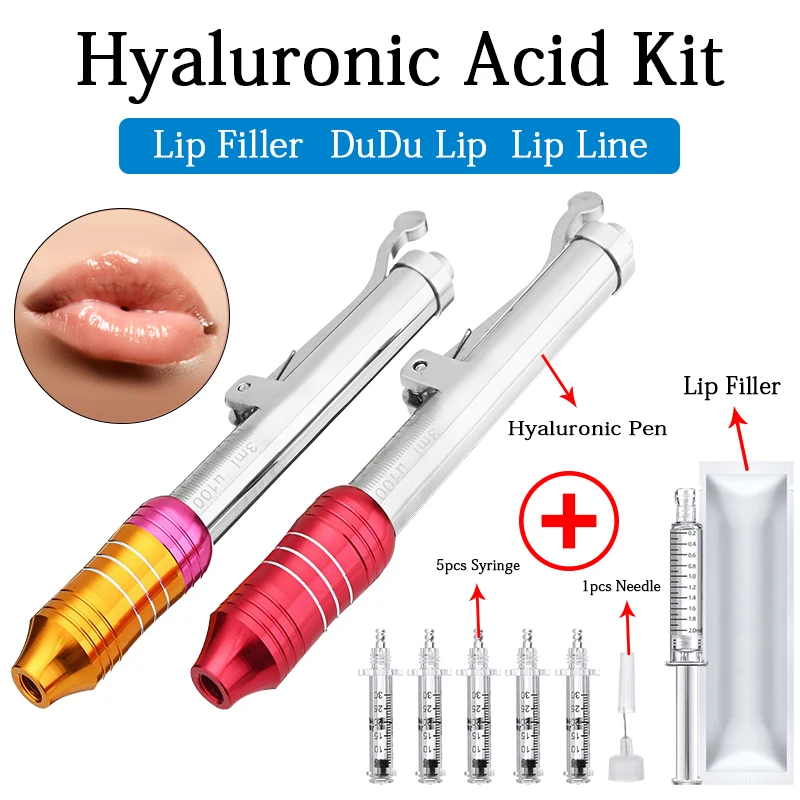 

Sterile Needle Dermal Filler Kit Hyaluronic Pen Atomizer Hyaluron Gun Acid Injection Pen For Lip Filler Anti Wrinkle Lip Lifting
