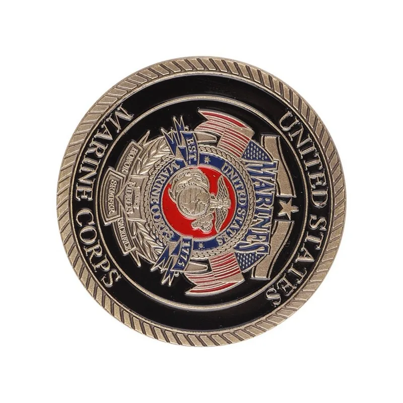 

Plated BTC Bitcoin United States Marine Corps War Commemorative Coin pirate Hard Collection Navy Dog Ancient Bronze Collectible
