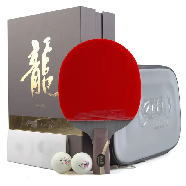 Best price at $233 Cheap DHS Hurricane Ma Long Set Arylate Carbon ALC Table Tennis Racket Skyline 3 + Tinarc Rubber + Bag Case Ping Pong Bat