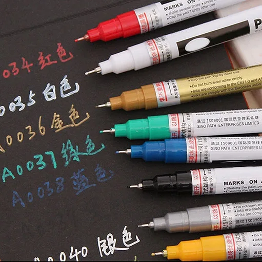 

Metallic Marker 8 Colors 0.7mm Extra Fine Point Paint Marker Non-toxic Waterproof Permanent Marker Pen DIY Art