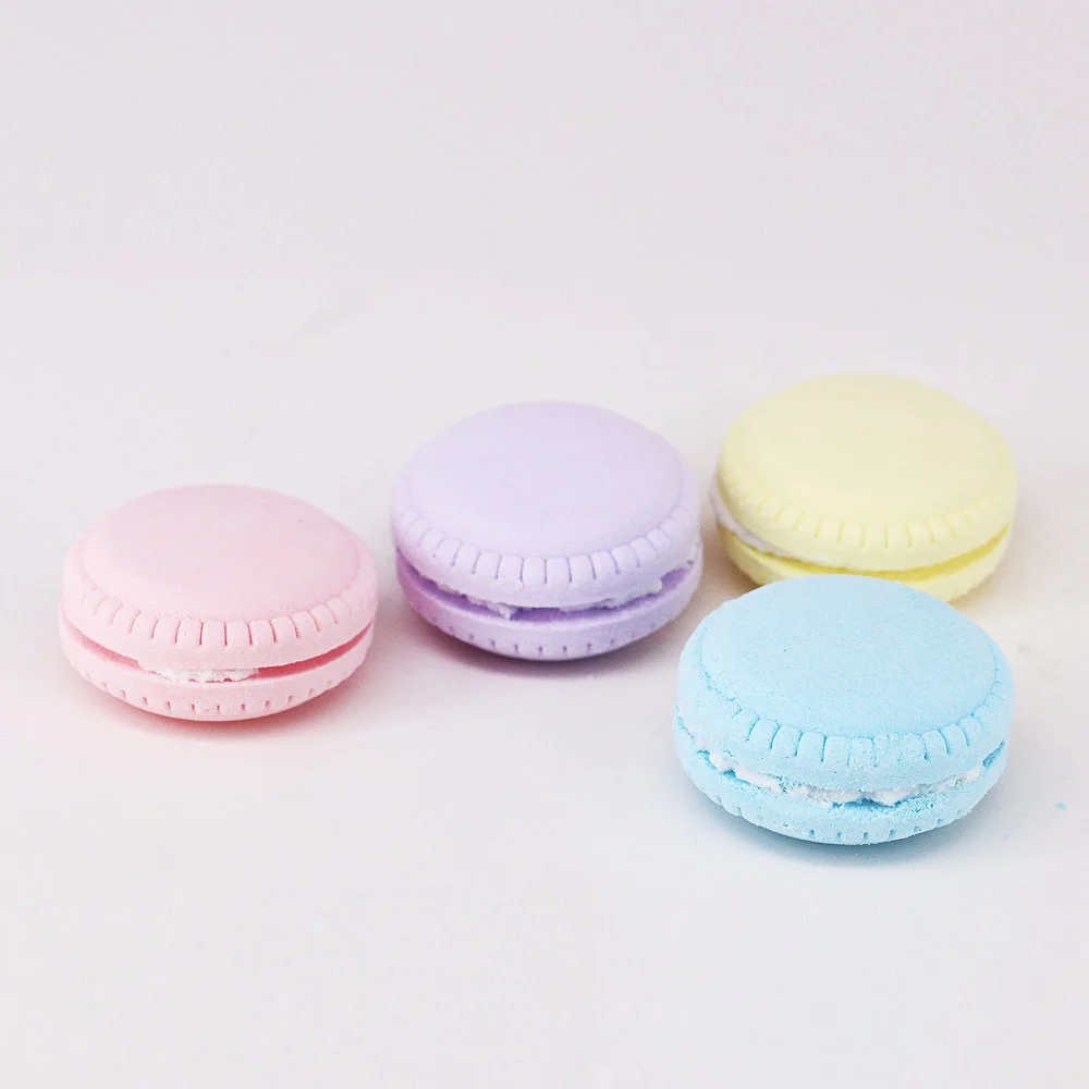 1 комплект 4 шт. Fizzy Macaron шарики для ванны Органическая Ванна бомба подарок сладкая клубника аппетитный кекс квадратный Новый