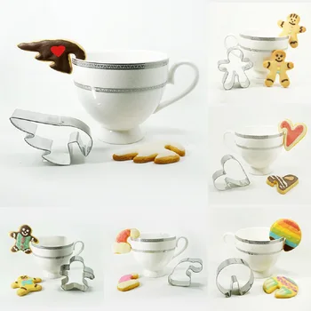 

LINSBAYWU 1 Pcs Funny DIY Biscuits Cutter Cup Hanging Cookies Baking Tools Mould Mug Decor Mould