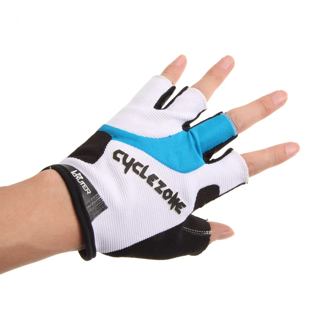 Half Finger Cycling Gloves Mens Bike Bicycle Cycling Hexagonal GEL Pad