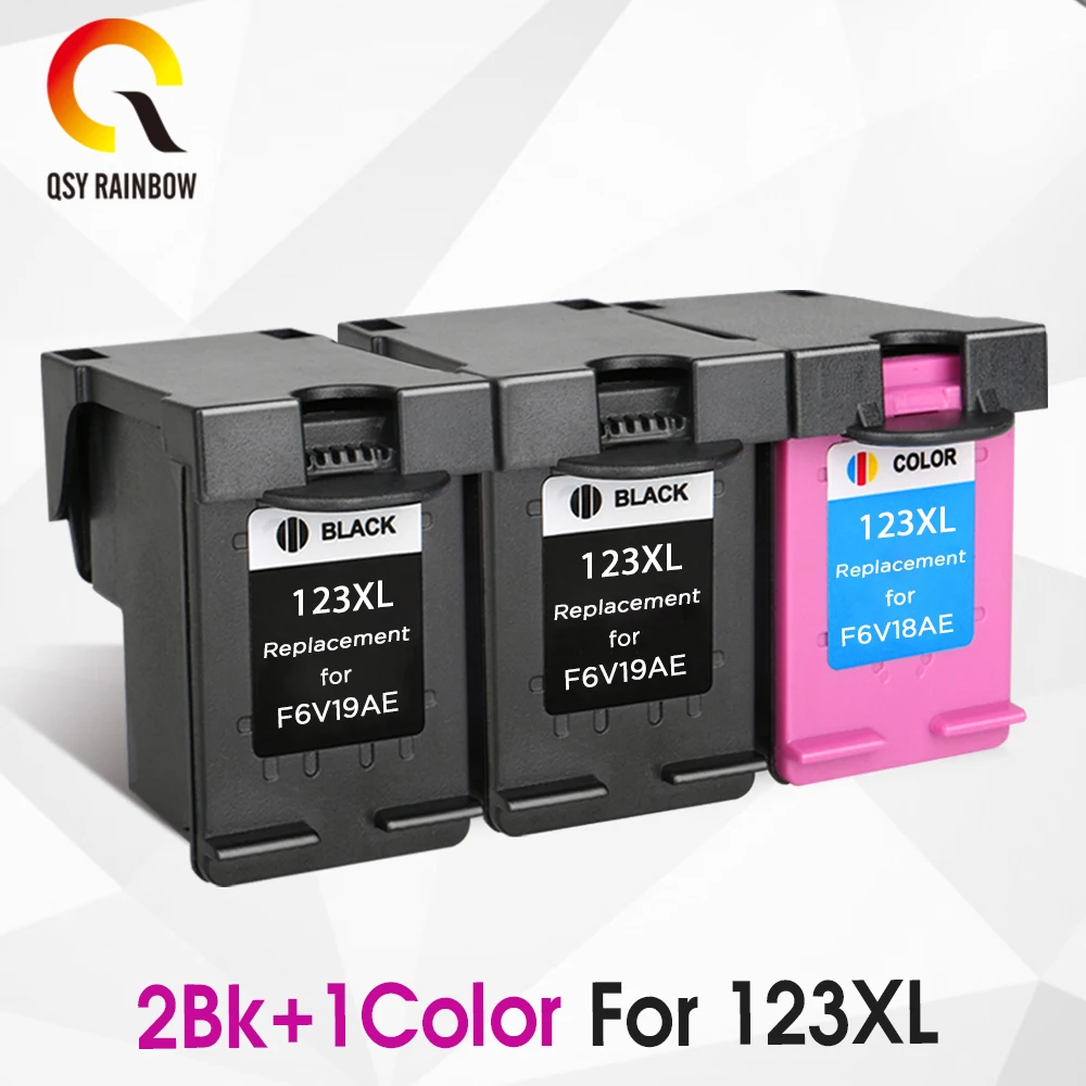 

CMYK SUPPLIES Re-Manufactured 123 XL Ink Cartridge Replacement for HP123 HP 123 for Deskjet 1110 2130 2132 2133 2134 3630 3632