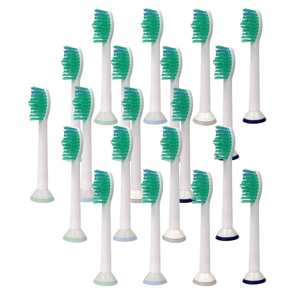 20X Sonicare сменные головки для Phillips электрическая зубная щетка Sonicare подходит для контроля налета, здоровья десен, DiamondClean, Flexcare