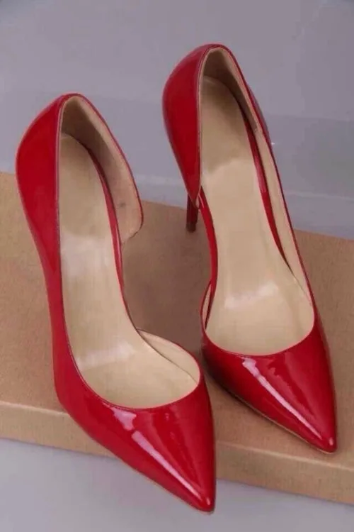 Новинка; Брендовая обувь на платформе; женские туфли-лодочки на высоком каблуке 12 см с открытым носком; пикантная женская обувь телесного цвета; модные свадебные туфли на высоком каблуке - Цвет: red 12cm