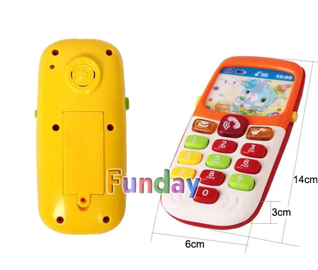 Free Ship Kid Mobile Phone Electronic Music Toy Cellphone Telephone Baby Infant Phone Best Gift for kid Educational Learning Toy 2