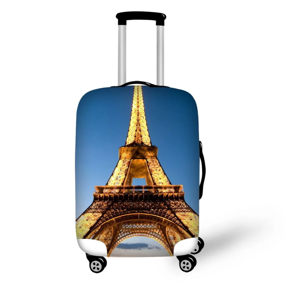 Famous Eiffel Tower Print Travel Accessories Suitcase Protective Covers 18-32 Inch Elastic Luggage Dust Cover Case Stretchable Famous Eiffel Tower Print Travel Accessories Suitcase Protective Covers 18-32 Inch Elastic Luggage Dust Cover Case Stretchable