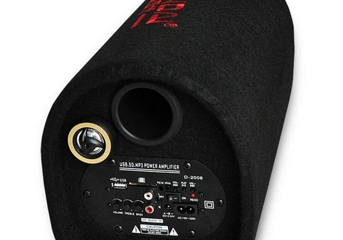 10 inch circular tunnel built in wireless Bluetooth car speaker car subwoofer amplifier 