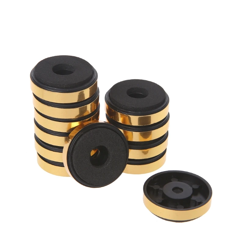 

12Pcs Shock Absorption Damping For Audio Stereo Speakers Amplifier Feet Pad