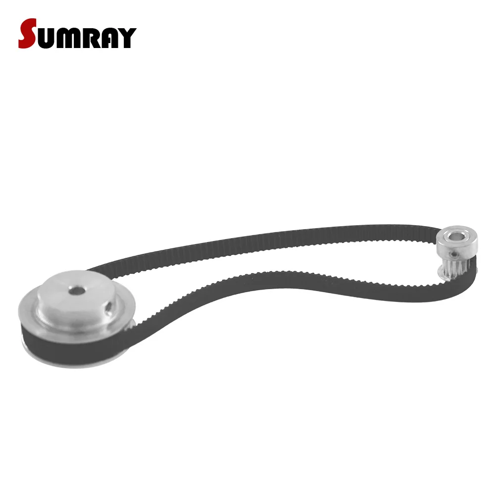 2GT Timing Pulley Belt Kit GT2 16T 60T Toothed Pulley Wheel Set 3D Accessories Belt Gear Kit For