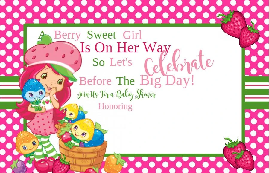 strawberry shortcake baby shower