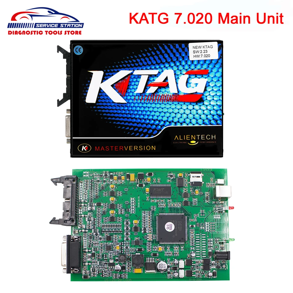 

Red / Green PCB Main Unit KTAG V7.020 V2.23 Online Version No Token Limitation Master ECU Chip Tuning K-TAG 7.020 2.23