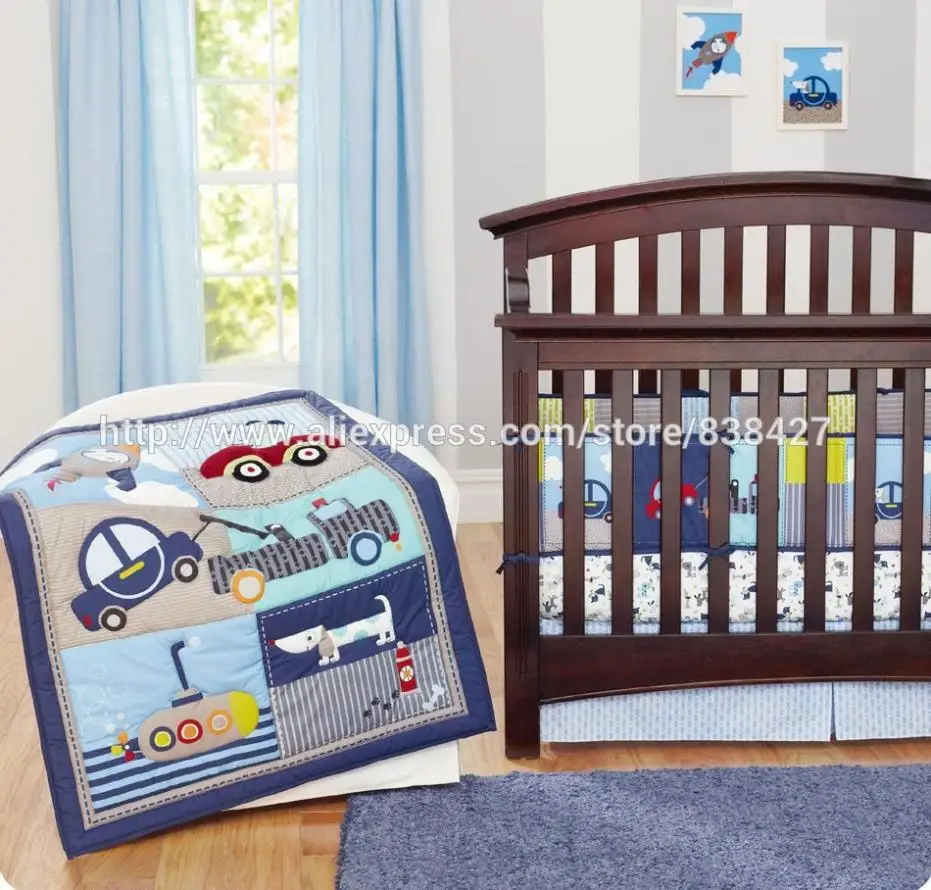 motorcycle crib bedding