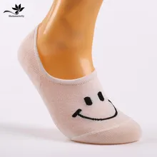 10 пар/партия Для женщин характер невидимые хлопчатобумажные носки анти-слип Дешевые Хорошо qualtiy лодыжки носки милые дамы