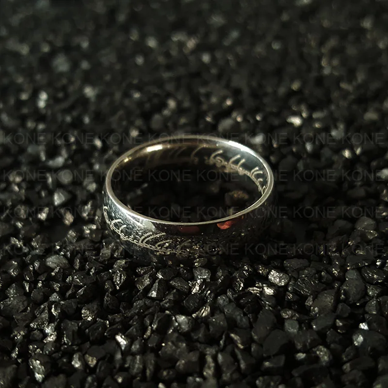 UZone, серебряные кольца Hobbits из нержавеющей стали, кольцо «Властелин одного», ювелирные изделия из фильма, простые обручальные кольца, кольцо на палец, подарок для мужчин в стиле хип-хоп