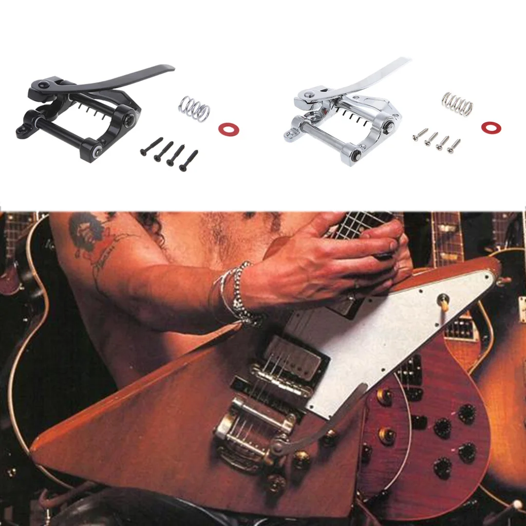 Metal Guitar Vibrato Bridge with Screws Guitar Tremolo Bar