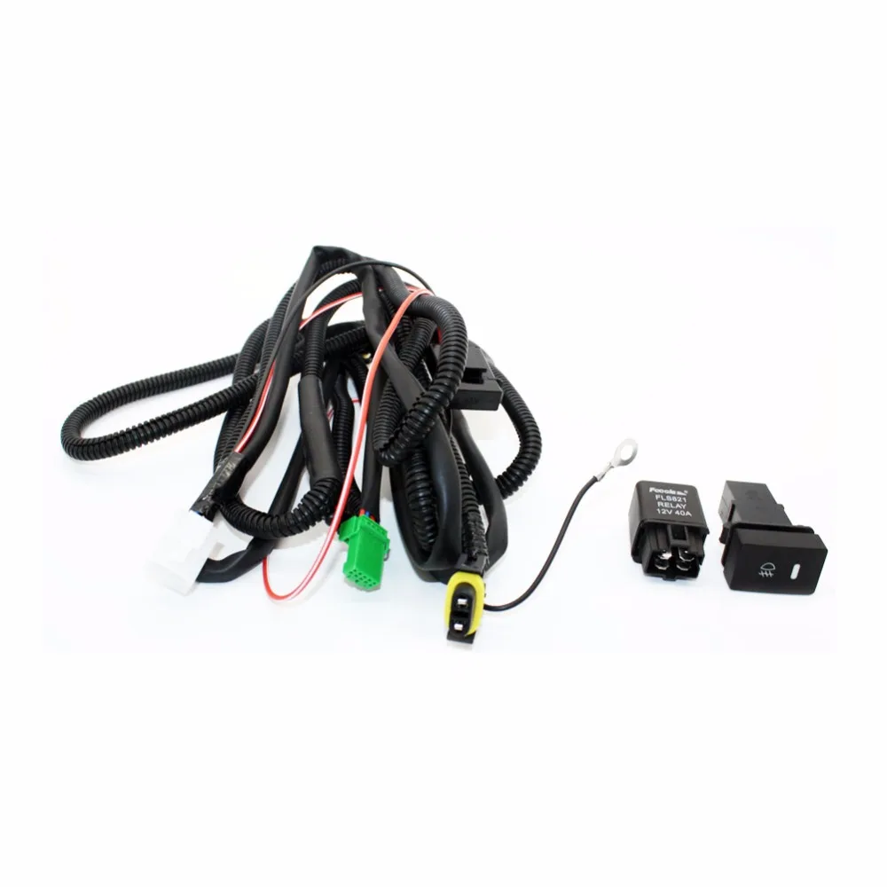 Set Wiring Harness Sockets Wire+Switch for H11 Fog Light Lamp for Ford Focus 2008 2014 Acura TSX RDX for Nissan Cube For Suzuki -in Car Light Assembly from ...