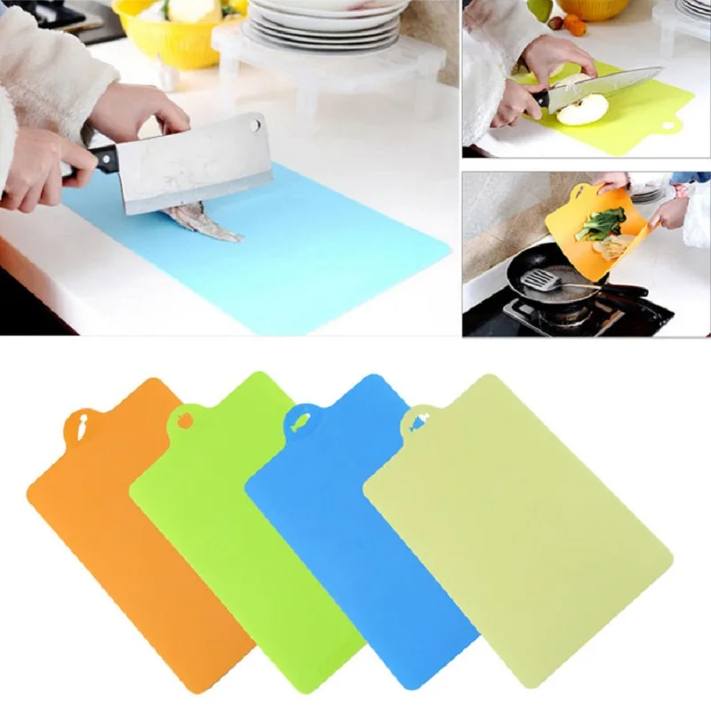 Mosunx Business Kitchenware Bendable 4Pcs Set Anti microbial Durable Chopping Board Set Cuttin drop shipping
