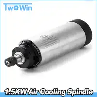 1.5KW 80มิลลิเมตรER16 cncแกน24000รอบต่อนาทีเครื่องแกนมอเตอร์อากาศCollingแกะสลักแกนโม่220โวลต์ACแกน4แบริ่ง