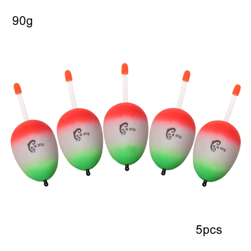 5 шт./компл. EVA светящаяся плавающая поплавки море рыболовная удочка ярких Жесткий Хвост живота поплавки 10 г/15 г/20 г/30 г/40 г/50 г/80 г/90 г/100 г - Цвет: 90g