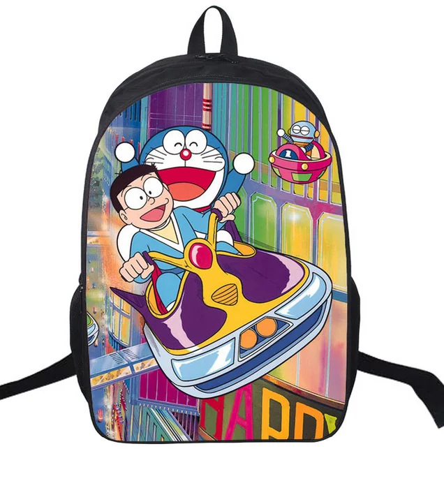 16 дюймовый мультяшный рюкзак для детей мальчиков и девочек Doraemon сумка начальной